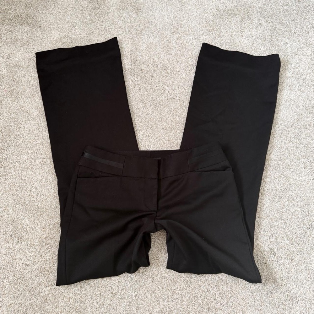 Y2K White House Black Market Low Rise Flare Dress Pants — Size 4